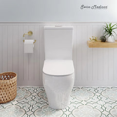 Swiss Madison Lune Two-Piece Elongated Toilet Dual-Flush 1.1/1.6 gpf - SM-2T140 - The Home Selection