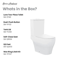 Swiss Madison Lune Two-Piece Elongated Toilet Dual-Flush 1.1/1.6 gpf - SM-2T140 - The Home Selection