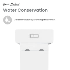 Swiss Madison Lune Two-Piece Elongated Toilet Dual-Flush 1.1/1.6 gpf - SM-2T140 - The Home Selection