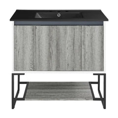Swiss Madison Marseille 36" Bathroom Vanity in Oak - SM-BV143 - The Home Selection
