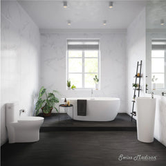 Swiss Madison Monaco Circular Basin Pedestal Sink - SM-PS307 - The Home Selection