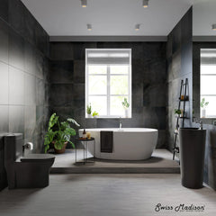 Swiss Madison Monaco Circular Basin Pedestal Sink - SM-PS307 - The Home Selection