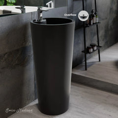 Swiss Madison Monaco Circular Basin Pedestal Sink - SM-PS307 - The Home Selection