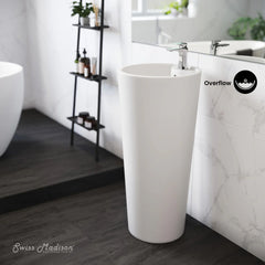 Swiss Madison Monaco Circular Basin Pedestal Sink - SM-PS307 - The Home Selection