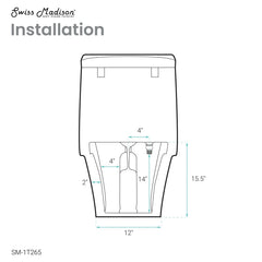 Swiss Madison Monaco Hugo One-Piece Elongated Toilet Touchless Dual-Flush 1.1/1.6 gpf - SM-1T265 - The Home Selection