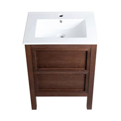 Swiss Madison Nadar 24" Freestanding Bathroom Vanity in Brown Oak with Sink Top - SM-BV371WN - The Home Selection