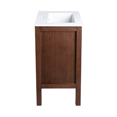 Swiss Madison Nadar 24" Freestanding Bathroom Vanity in Brown Oak with Sink Top - SM-BV371WN - The Home Selection