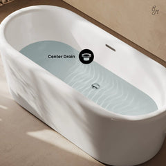 Swiss Madison Nanterre 68" Soaking Freestanding Bathtub in Glossy White, Drain Included - SM-FB9401GW - The Home Selection