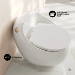 Swiss Madison Plaisir II One-Piece Round Toilet Top Flush 1.28 GPF - SM-1T289 - The Home Selection