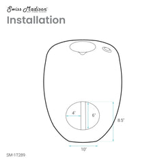 Swiss Madison Plaisir II One-Piece Round Toilet Top Flush 1.28 GPF - SM-1T289 - The Home Selection