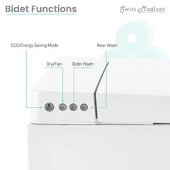 Swiss Madison Pur Smart Wall-Hung Toilet with Bidet Bundle (SM-ST080, SM-WCB02) - SM-STK0805PS - The Home Selection