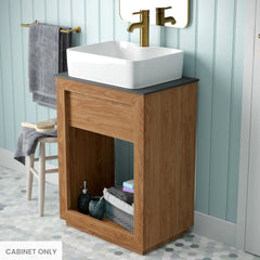 Swiss Madison Rennes 24" Reclaimed Wood Vanity in Natural Teak- Cabinet - SM-BV369TK-C - The Home Selection