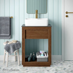 Swiss Madison Rennes 24" Reclaimed Wood Vanity in Natural Teak- Cabinet - SM-BV369TK-C - The Home Selection