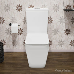 Swiss Madison Rivoli Two-Piece Square Toilet Dual-Flush 1.1/1.6 gpf - SM-2T143 - The Home Selection