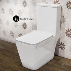 Swiss Madison Rivoli Two-Piece Square Toilet Dual-Flush 1.1/1.6 gpf - SM-2T143 - The Home Selection