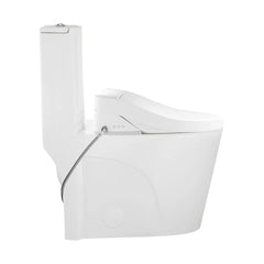 Swiss Madison St. Tropez One-Piece Elongated Toilet Vortex Dual-Flush 1.1/1.6 gpf with Smart Seat Bidet - SM-1T0814GW - The Home Selection