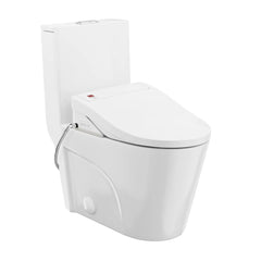 Swiss Madison St. Tropez One-Piece Elongated Toilet Vortex Dual-Flush 1.1/1.6 gpf with Smart Seat Bidet - SM-1T0814GW - The Home Selection