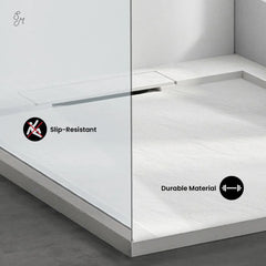 Swiss Madison Terre C Series 36" x 36" Reversible Drain Shower Base - SM-SB552 - The Home Selection