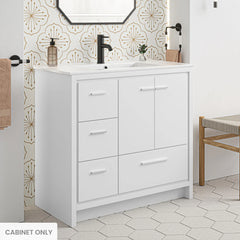 Swiss Madison Virage 36 Freestanding, Bathroom Vanity in Glossy White - Cabinet - SM-BV750W - The Home Selection