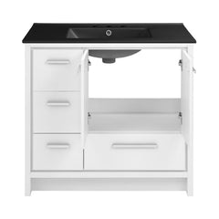 Swiss Madison Virage 36 Freestanding, Bathroom Vanity in Glossy White - Cabinet - SM-BV750W - The Home Selection
