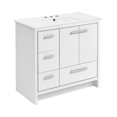 Swiss Madison Virage 36 Freestanding, Bathroom Vanity in Glossy White - Cabinet - SM-BV750W - The Home Selection