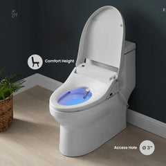 Swiss Madison Virage One-Piece Toilet with Vivante Smart Seat Left Side Flush Handle 1.28 gpf SM-ST023 - The Home Selection