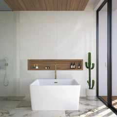 Swiss Madison Voltaire 47" Square Freestanding Bathtub - SM-FB581 - The Home Selection