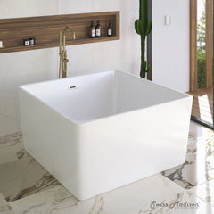 Swiss Madison Voltaire 47" Square Freestanding Bathtub - SM-FB581 - The Home Selection
