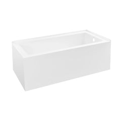 Swiss Madison Voltaire 72 x 36 Right Drain Soaking Alcove Corner Apron Bathtub in Glossy White - SM-AB0528GW - The Home Selection