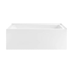 Swiss Madison Voltaire 72 x 36 Right Drain Soaking Alcove Corner Apron Bathtub in Glossy White - SM-AB0528GW - The Home Selection