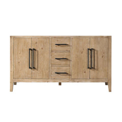 Altair Laurel Bathroom Cabinet Vanity Base in Weathered Fir without Top and Sink, No Mirror