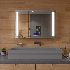 Alfi 48  Grey Matte Above Mount Fireclay Bathroom Trough Sink - AB48TRGM
