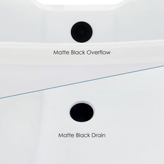 Altair Porva 69" x 29" Acrylic Clawfoot Soaking Bathtub with Brushed Brass Drain and Overflow - 52269-BAT