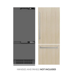 ZLINE 30 in. 16.1 cu. ft. Panel Ready Built-In Bottom Freezer Refrigerator with Water Dispenser and Ice Maker - GRBIV - The Home Selection