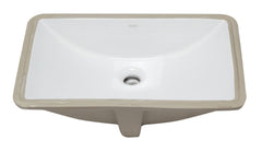 EAGO White Ceramic 22 x15  Undermount Rectangular Bathroom Sink - BC227