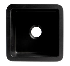 Alfi Square 18  x 18  Undermount / Drop In Fireclay Prep Sink - ABF1818S
