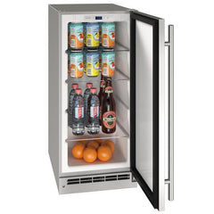 U-Line 15-Inch Outdoor Refrigerator – Stainless Steel Undercounter Fridge with Convection Cooling & LED Lighting, Built-In or Freestanding - UORE115 - The Home Selection