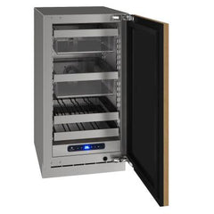 U-Line 18" 5 Class Slide & Secure™ Beverage Center – Stainless Steel Interior, Variable Speed Compressor, Convection Cooling, Built-In or Freestanding - UHBV518 - The Home Selection