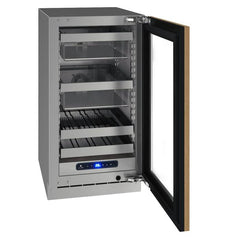 U-Line 18" 5 Class Slide & Secure™ Beverage Center – Stainless Steel Interior, Variable Speed Compressor, Convection Cooling, Built-In or Freestanding - UHBV518 - The Home Selection