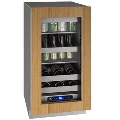 U-Line 18" 5 Class Slide & Secure™ Beverage Center – Stainless Steel Interior, Variable Speed Compressor, Convection Cooling, Built-In or Freestanding - UHBV518 - The Home Selection