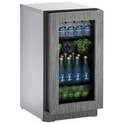 U-Line 18-Inch 2000 Series Glass Door Refrigerator – Built-In Undercounter Fridge with Convection Cooling & LED Lighting - U-2218RGL - The Home Selection