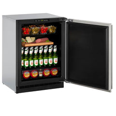 U-Line 24" 2000 Series Refrigerator – 4.9 cu ft Capacity, Built-In, Stainless Steel or Panel-Ready - 2224R - The Home Selection
