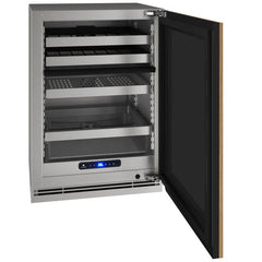 U-Line 24" 5 Class Slide & Secure™ Dual-Zone Beverage Center – Stainless Steel Interior, Dual-Zone Cooling, Built-In or Freestanding - UHBD524 - The Home Selection