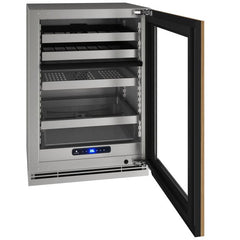 U-Line 24" 5 Class Slide & Secure™ Dual-Zone Beverage Center – Stainless Steel Interior, Dual-Zone Cooling, Built-In or Freestanding - UHBD524 - The Home Selection