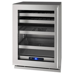 U-Line 24" 5 Class Slide & Secure™ Dual-Zone Beverage Center – Stainless Steel Interior, Dual-Zone Cooling, with Lock - UHBD524-SG - The Home Selection