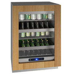 U-Line 24" 5 Class Slide & Secure™ Refrigerator – Stainless Steel Interior, Convection Cooling, Built-In or Freestanding - UHRE524 - The Home Selection