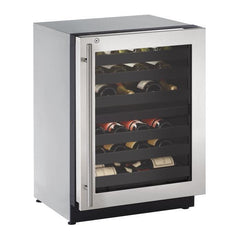 U-Line 24" Dual-Zone Wine Refrigerator – 4.7 cu ft Capacity, Built-In or Freestanding - 2224ZWCS - The Home Selection