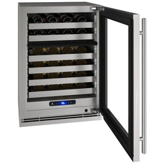 U-Line 24" Dual-Zone Wine Refrigerator with Lock - UHWD524-SG - The Home Selection