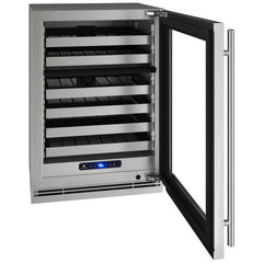 U-Line 24" Dual-Zone Wine Refrigerator with Lock - UHWD524-SG - The Home Selection