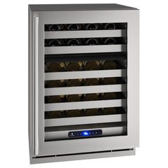 U-Line 24" Dual-Zone Wine Refrigerator with Lock - UHWD524-SG - The Home Selection